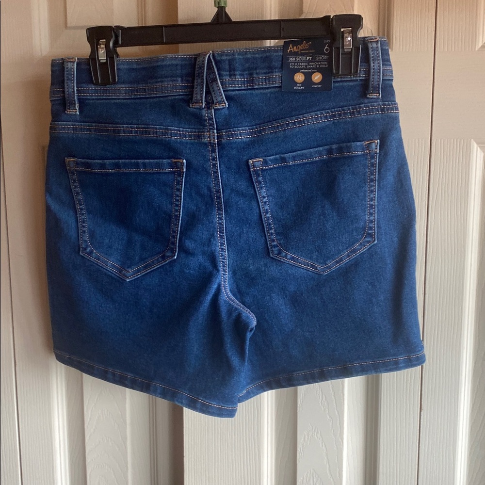 Angels Forever Young NWT 5-Pocket 360’ Sculpt Stretch Denim Jeans Shorts - Picture 5 of 16